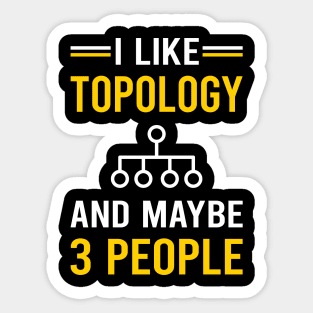 3 People Topology Sticker